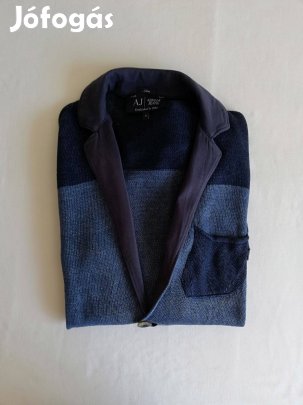 Armani Jeans férfi len kötött kardigán blézer, S-es