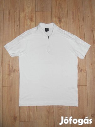 Armani fehér galléros póló (L-es)