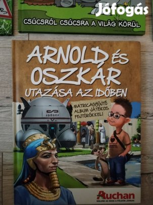 Arnold és Oszkár utazása matricás album majdnem teli 