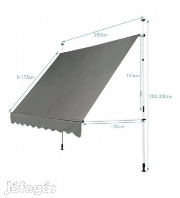 Árnyékoló 250 x 175 cm