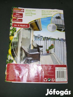 Árnyékoló erkély belátást gátló textil
