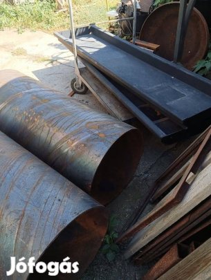 Árok fedésre bajáróhoz 50cm vas cső kályha smoker fű henger vascső