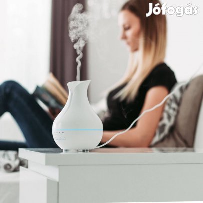 Aromaterápiás Színváltós diffúzor RGB LED éjjeli lámpa fényterápiás