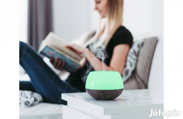 Aromaterápiás Színváltós diffúzor RGB LED éjjeli lámpa fényterápiás