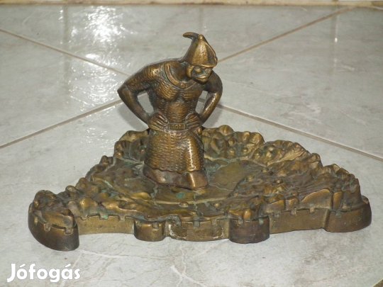 Árpád vezér Honfoglalási ritka dögnehéz réz dísztárgy