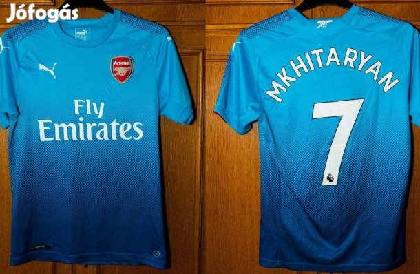 Arsenal Henrikh Mkhitaryan eredeti kék 2017-18-as Puma mez