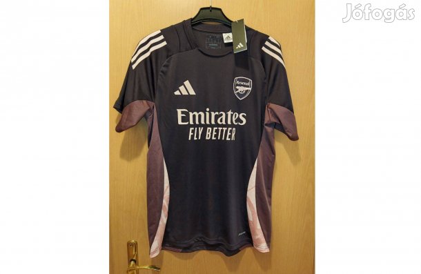 Arsenal eredeti adidas 2024-25-ös bordó lila edzőmez (M-es)