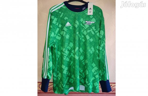Arsenal eredeti adidas Icon GK zöld hosszú ujjú felső (M)