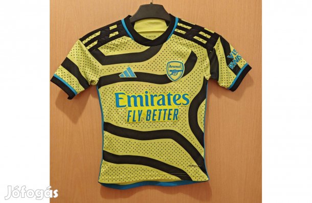 Arsenal eredeti adidas neonzöld 2023-24 gyerek mez (128)