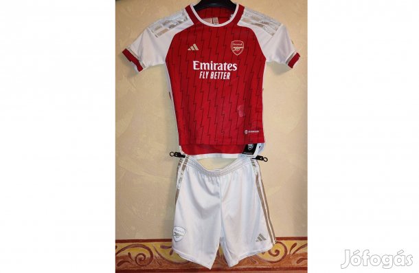 Arsenal eredeti adidas piros fehér arany 2023-24 gyerek szett (116)