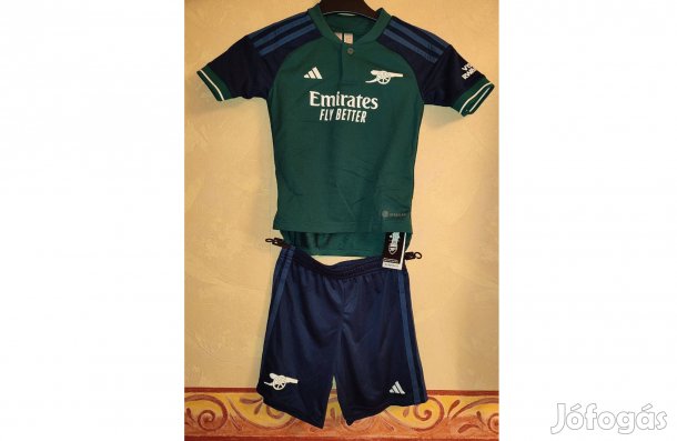 Arsenal eredeti adidas sötétzöld gyerek mez szett (116)