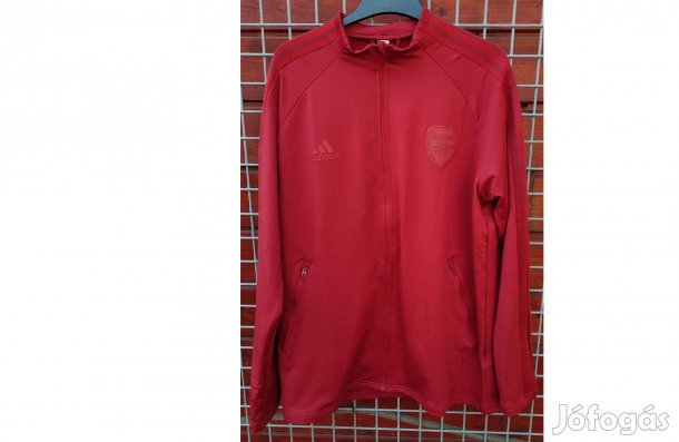 Arsenal eredeti bordó adidas cipzáras felső (L)