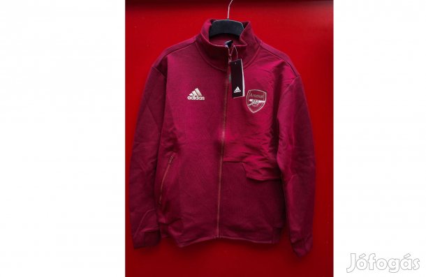 Arsenal eredeti bordó adidas cipzáras felső (M)