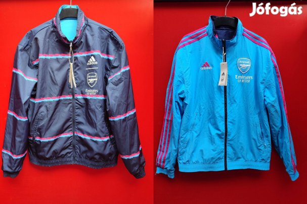 Arsenal eredeti kék adidas dupla oldalú, kifordítható dzseki (M)