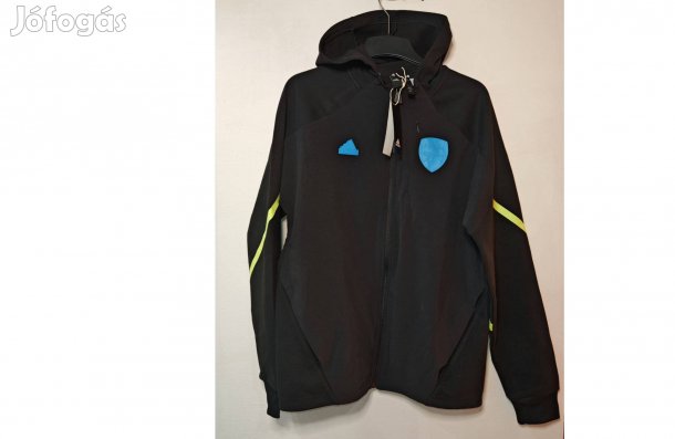 Arsenal eredeti kék fekete adidas kapucnis felső (M)