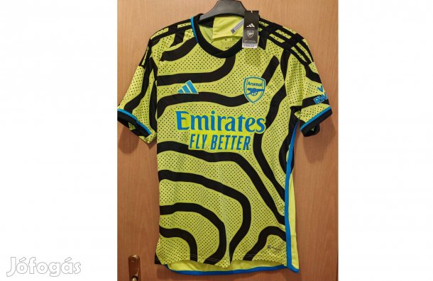 Arsenal eredeti neonzöld adidas 2023-24 mez