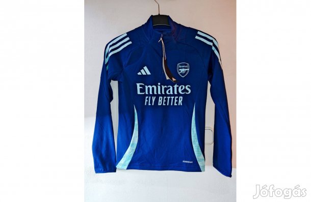 Arsenal eredeti sötétkék adidas cipzáras nyakú gyerek felső (M,