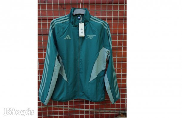 Arsenal eredeti zöld adidas cipzáras felső (M)