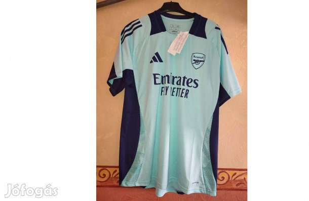 Arsenal világoskék eredeti adidas edző mez (XL)
