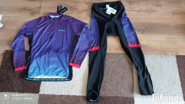 Arsuxeo kerékpáros biciklis ruházat együttes mez nadrág L - XL Új!