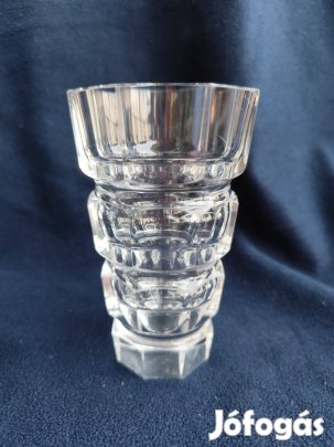 Art Deco - Josef Hoffman Moser prizma váza - 15*9 cm