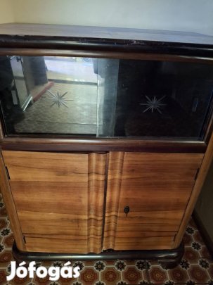 Art deco fa vitrines szekrény/komód