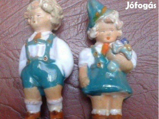 Art deco kerámia szobor 2 db Szécsi Jolán