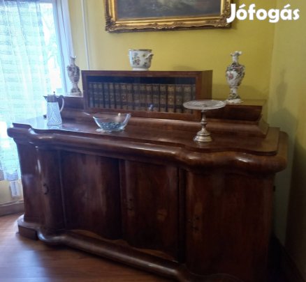 Art deco nagy tálalószekrény, kis tálalószekrény és vitrin eladó