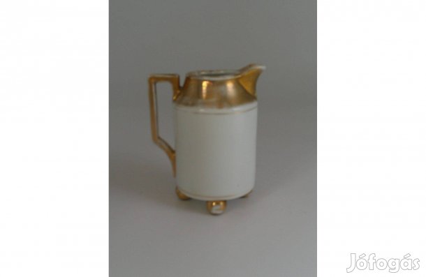 Art deco porcelán kancsó, kiöntő tető nélkül kreatív célra