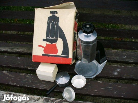 Art deco retro régi Unipress elektromos kávéfőző újszerű , dobozában