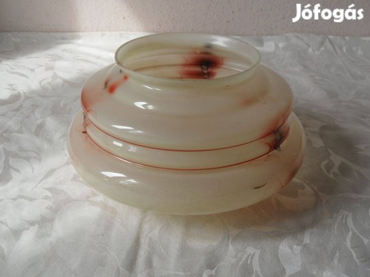 Art deco üveg lámpabúra, lámpaernyő