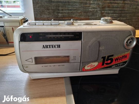 Artech rádiós magnó retro régiség- ismeretlen fellelt állapotban