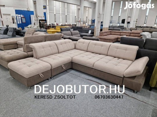 Artemis sarok kanapé ülőgarnitúra 295x277 cm drapp - bézs ágyazható