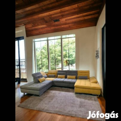 Artemisz Multirelax Szürke Sárga U Ülőgarnitúra