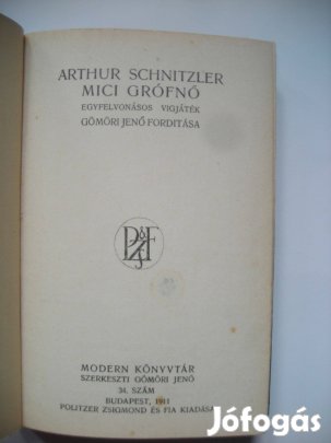 Arthur Schnitzler: Mici grófnő