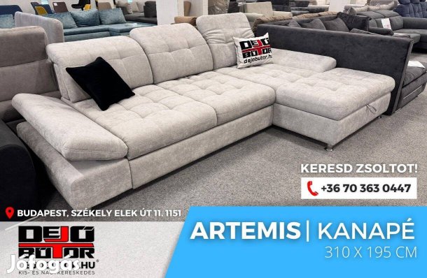 Artremis sarok kanapé bútor ülőgarnitúra grey 310x195 cm multi relax