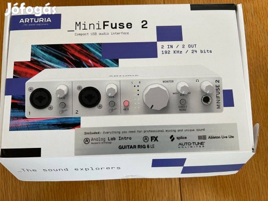 Arturia Minifuse 2 usb külső hangkártya fehér