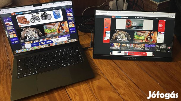 Arzopa 15,6" hordozható monitor FHD IPS