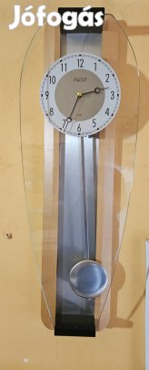 Ascot Modern Ingaórás Falióra - Valódi Üveg Előlappal (55×18 cm)