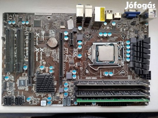 Ascrock z77Pro + i7-3770 + 3x8GB DDR3 1600 MHz + Chieftec táp + Revodr