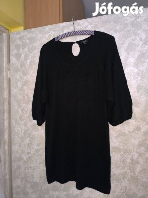 Asos fekete háromnegyedes ujjú kötött tunika