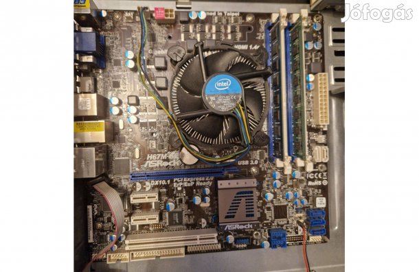 Asrock H67M-GE i3-as pc alaplap 8 GB memóriával!