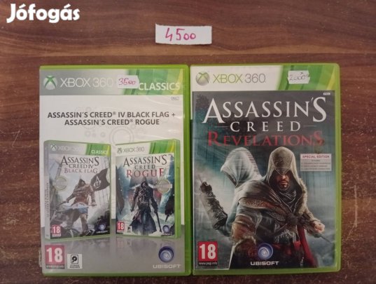 Assassin's Creed Xbox 360 játékok egyben 