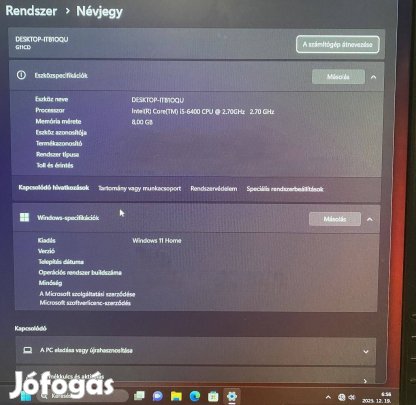 Asus Intel 6.-gen i5-ös Játékos-Pc2-Eladó !!!