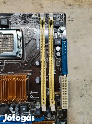 Asus P5Qpl-AM / LGA775 / matx alaplap hátlappal