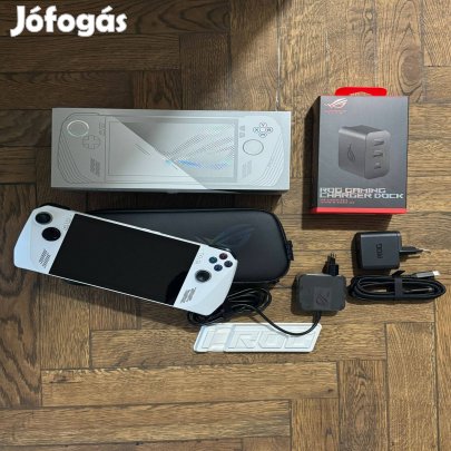 Asus ROG Ally Z1 Extreme + dokkoló + tok + doboz + képernyővédő üvegfó