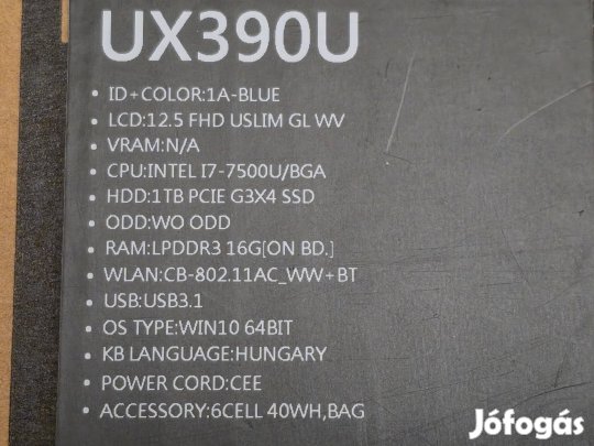 Asus UX390U ultrabook  1Tb