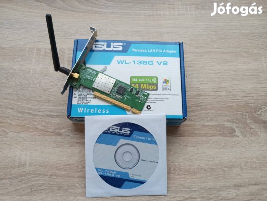 Asus WL-138G V2, IEEE 802.11g, 54 Mbps, PCI, Wireless adapter