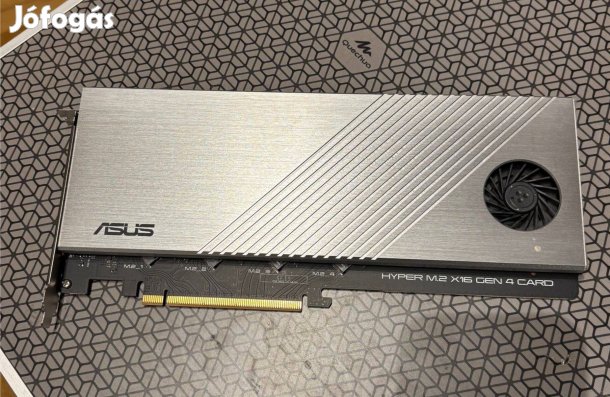 Asus hyper M.2 x16 Gen 4 kártya (4 db SSD foglalat)