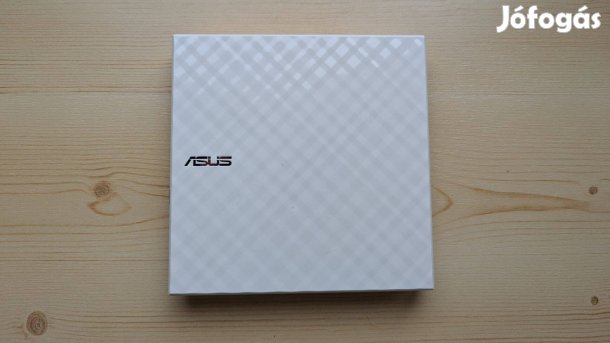 Asus slim fehér külső DVD-RW író és olvasó, új eredeti dobozában